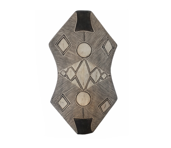Carved Wood Shield - Oblong - 2